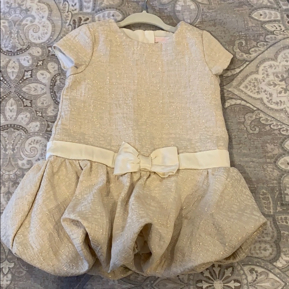 Janie and jack gold dress